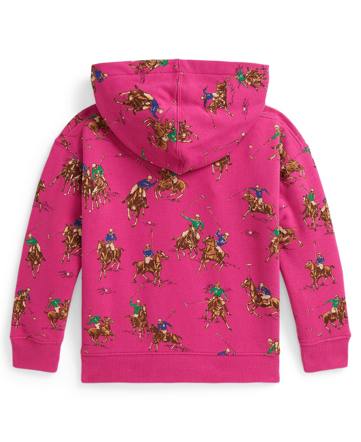 Polo Ralph Lauren Girls 2T-6X Equestrian Printed Pull-On Hoodie