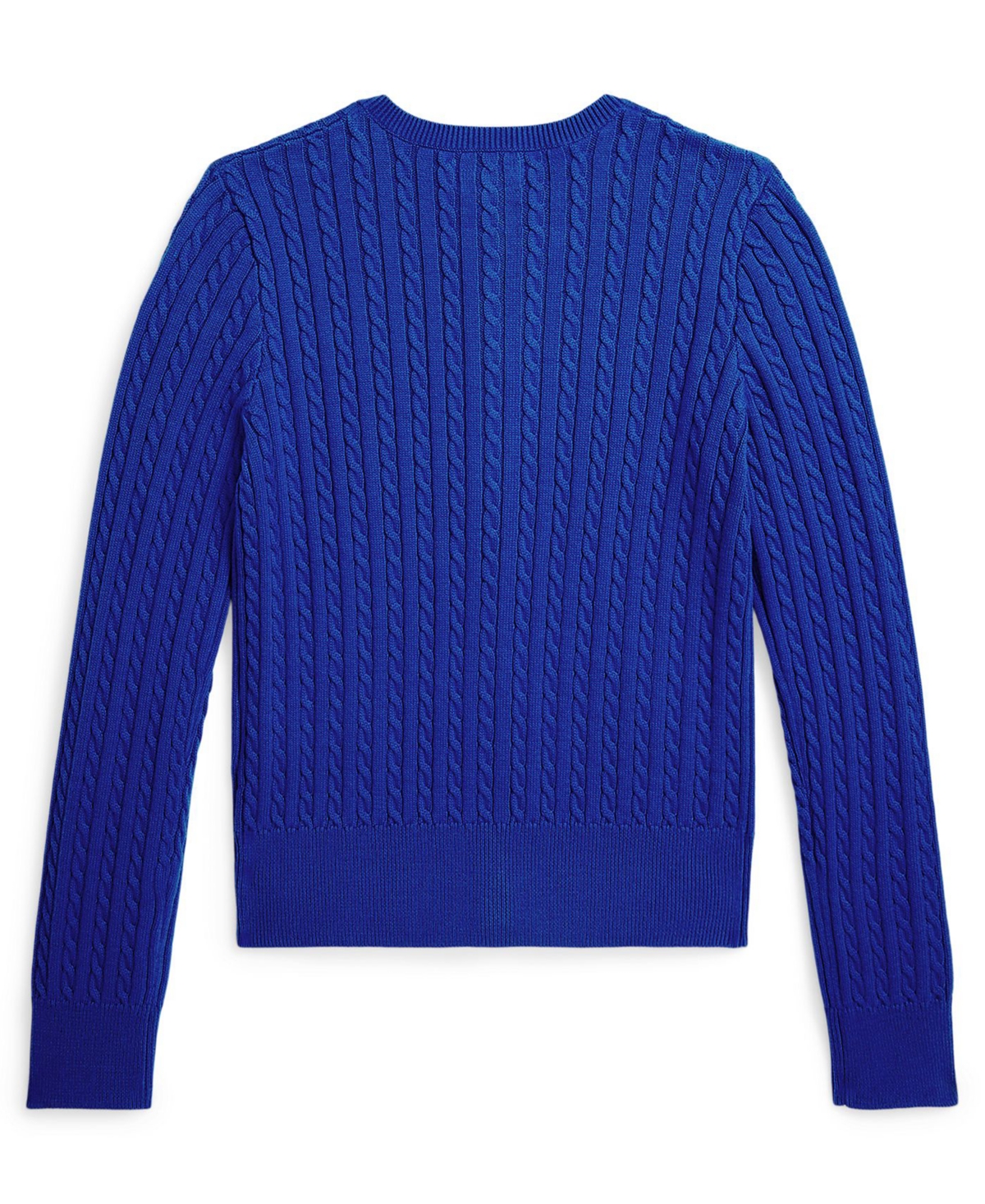 Polo Ralph Lauren Girls 7-16 Mini-Cable Long-Sleeve Cardigan Sweater