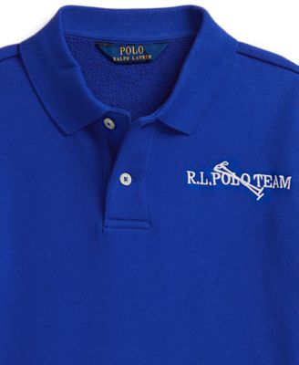 Girls' 7-16 Polo Team Terry Long-Sleeve Sweatshirt