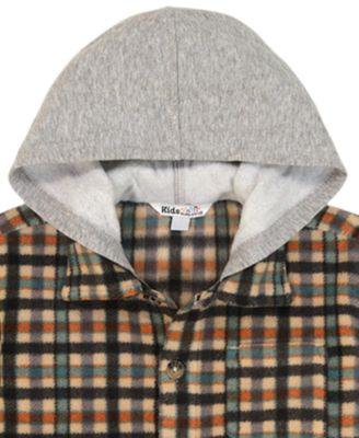 Boys' 2T-7 Long-Sleeve Shacket, T-Shirt and Joggers, 3-Piece Set