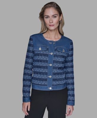 KARL LAGERFELD PARIS - Women's Crewneck Jacket