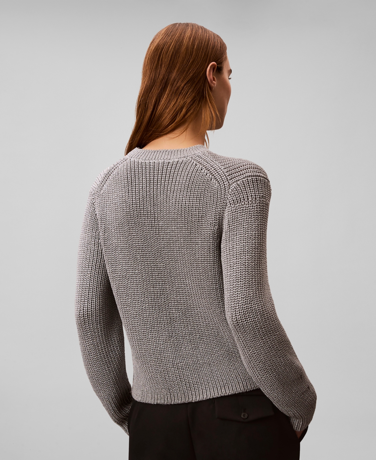 Calvin Klein Women's Pull-On Ribbed Relaxed Sweater