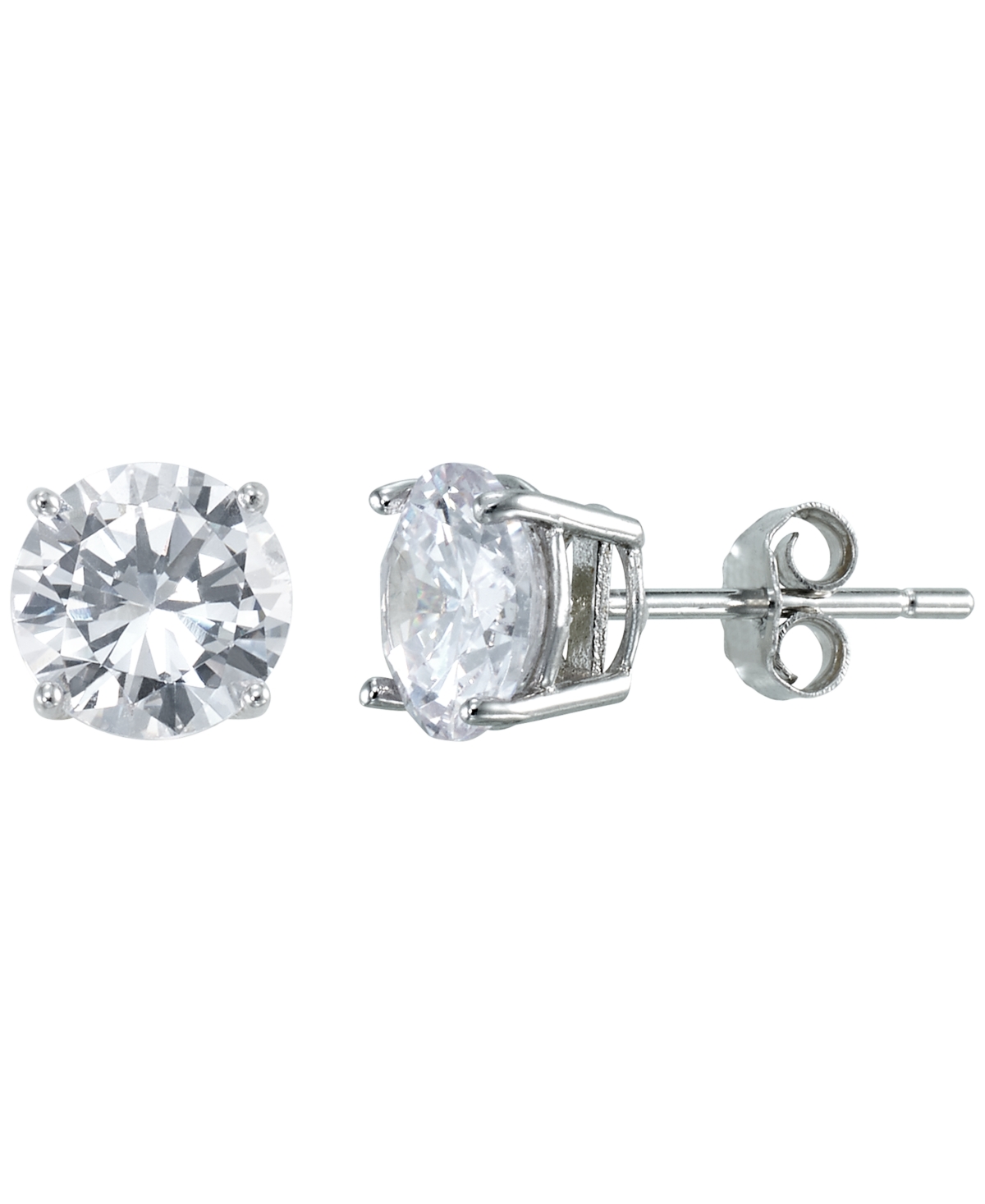 Macy's Glitter Twisted Teardrop 2-pc. Dangle Earrings Set In Sterling Silver In Silver