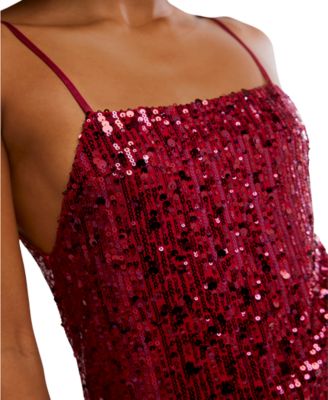 Women's Midnight Kiss Mini Sequin Slip Dress
