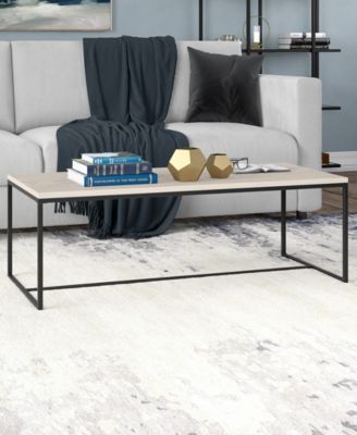 Boone 47" Wood Wide Rectangular Coffee Table