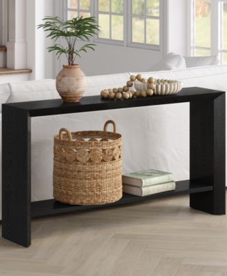 Osman 55" Wood Wide Rectangular Console Table