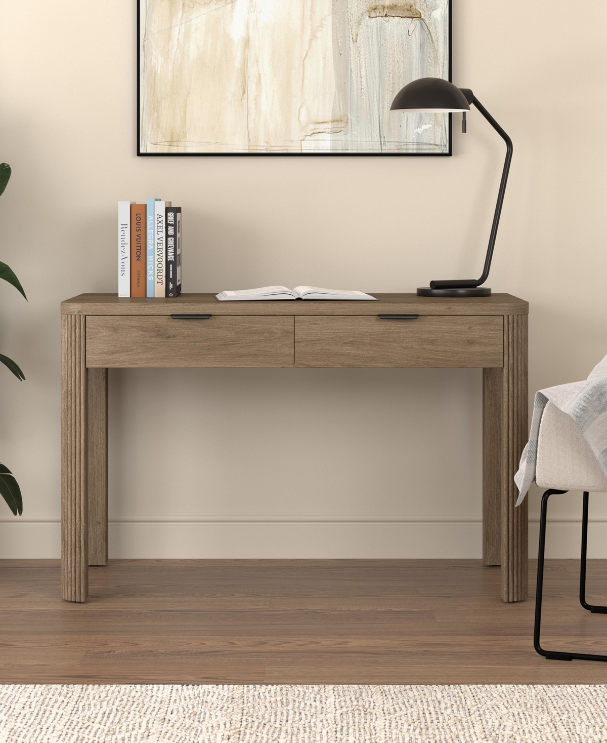 Hudson & Canal Lonsdale 48'' Wood Wide Rectangular Desk