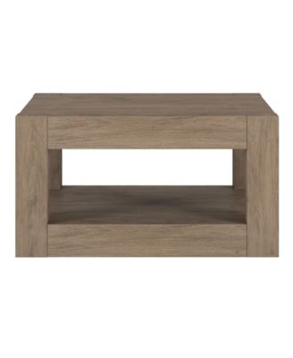 Hughes 32" Wood Wide Square Coffee Table
