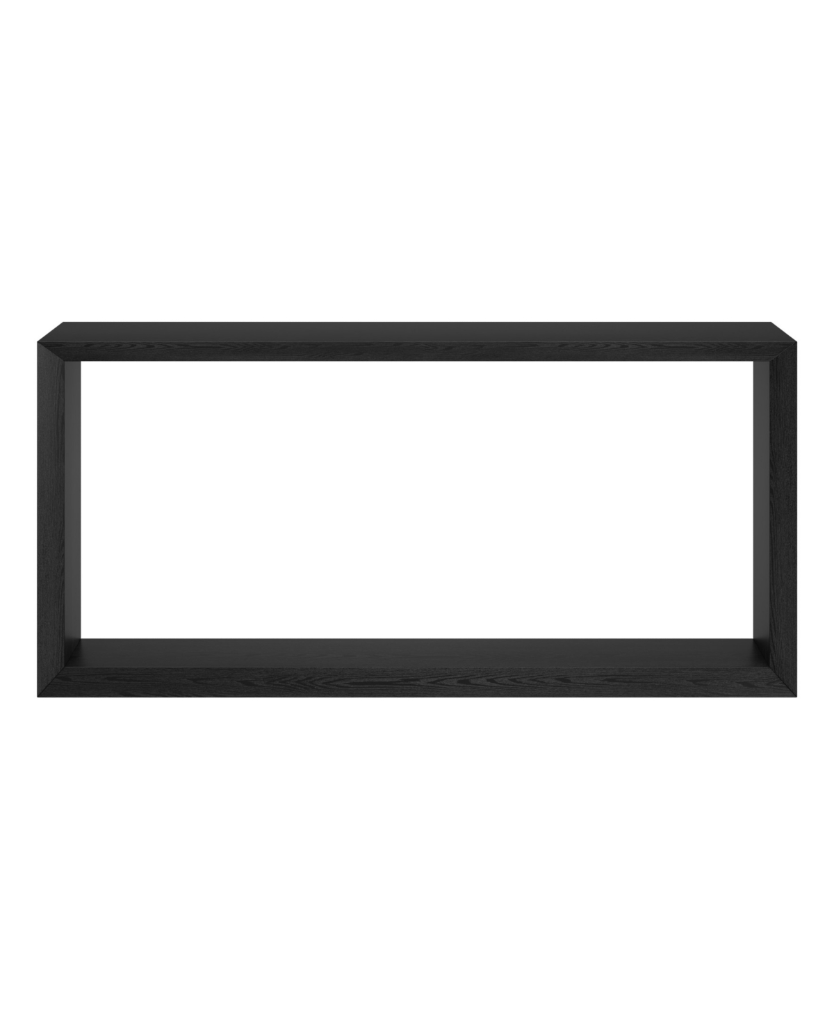 Hudson & Canal Osmond 64" Wood Wide Rectangular Console Table In Black