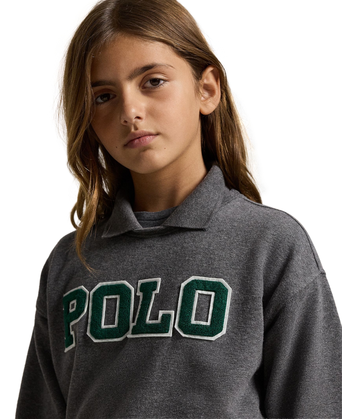 Polo Ralph Lauren Girls 7-16 Logo Fleece Sweatshirt