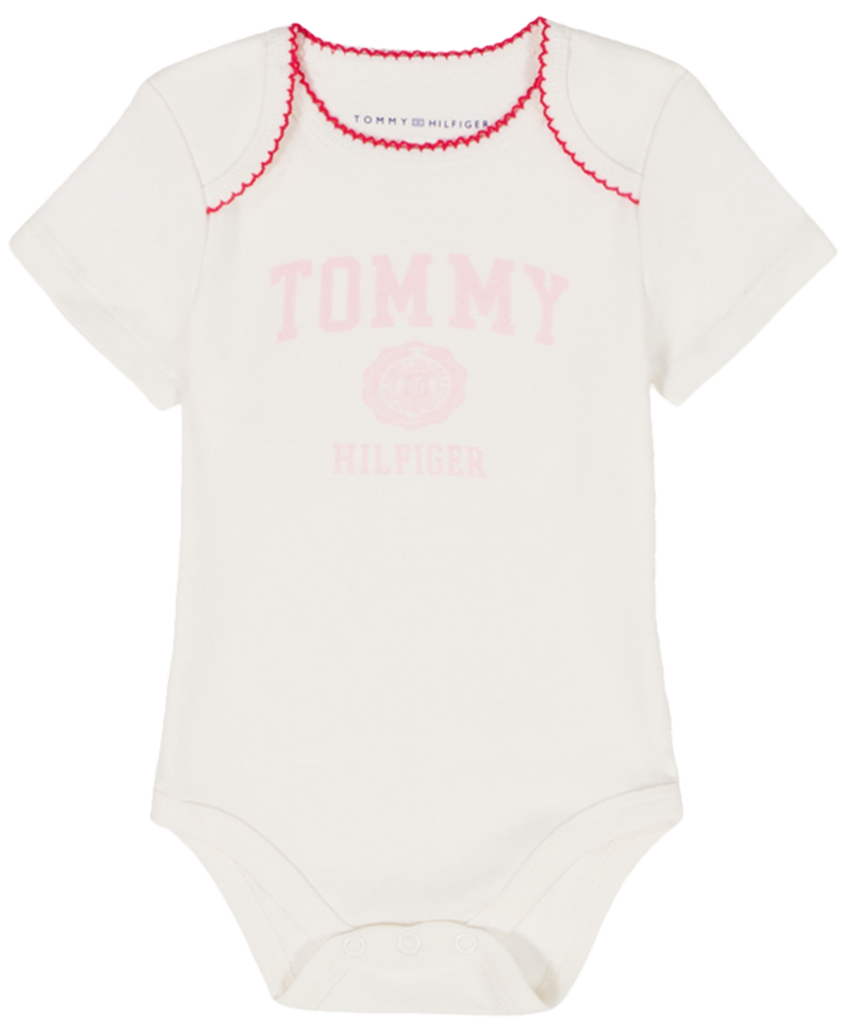 Tommy Hilfiger Baby Girls Jacket, Bodysuit And Pants, 3-piece Set In Pink
