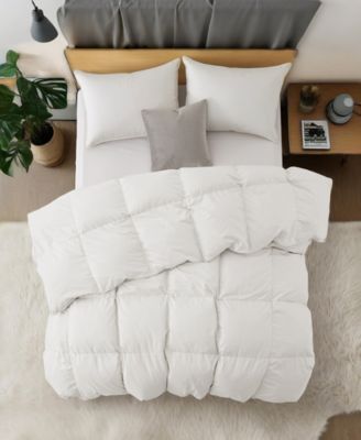 Extra Warmth White Goose Feather and Fiber Comforter, King