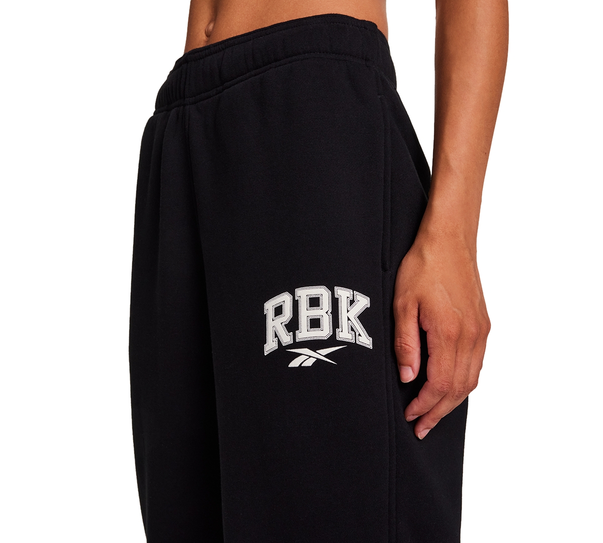 Reebok Women's Relaxed Varsity Joggers In Black