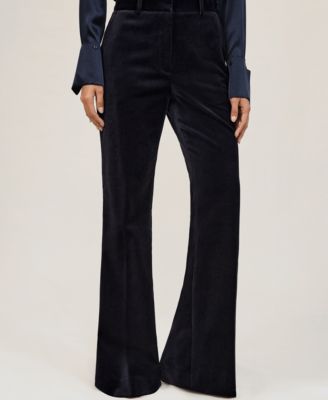 Women's Verda Cotton Velvet Satin-Stripe Pants