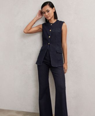 Women's Athena Denim Longline Waistcoat