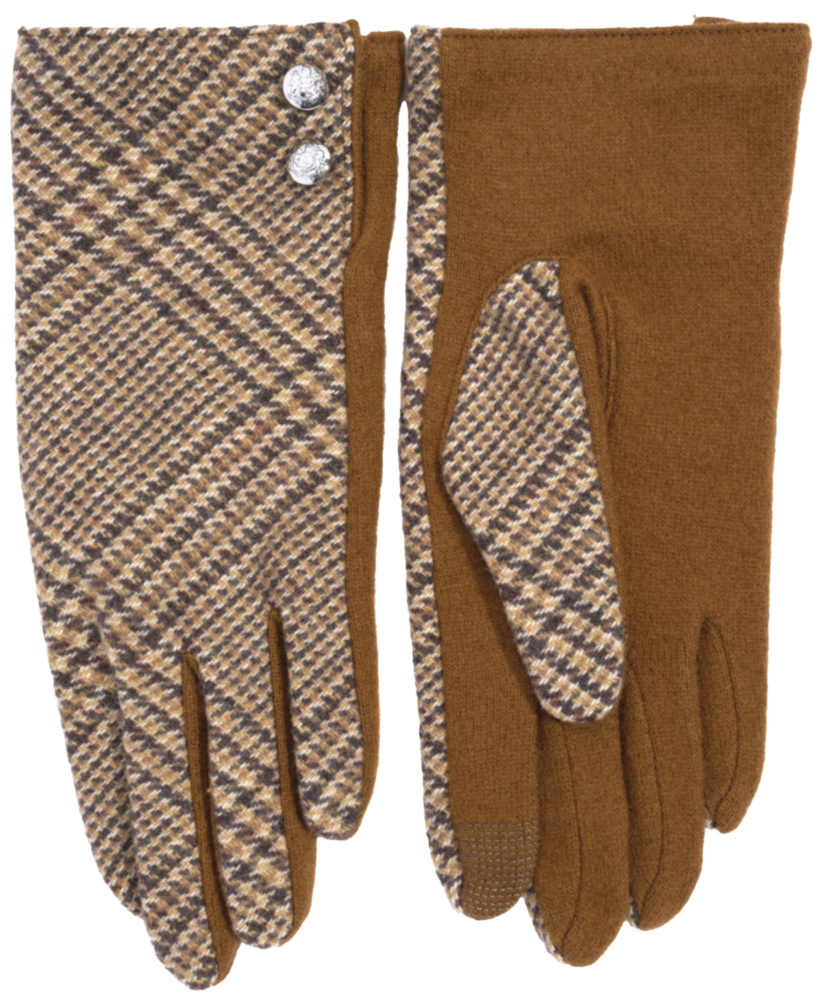 Ralph Lauren Two Button With Pattern Top Glove In Brown