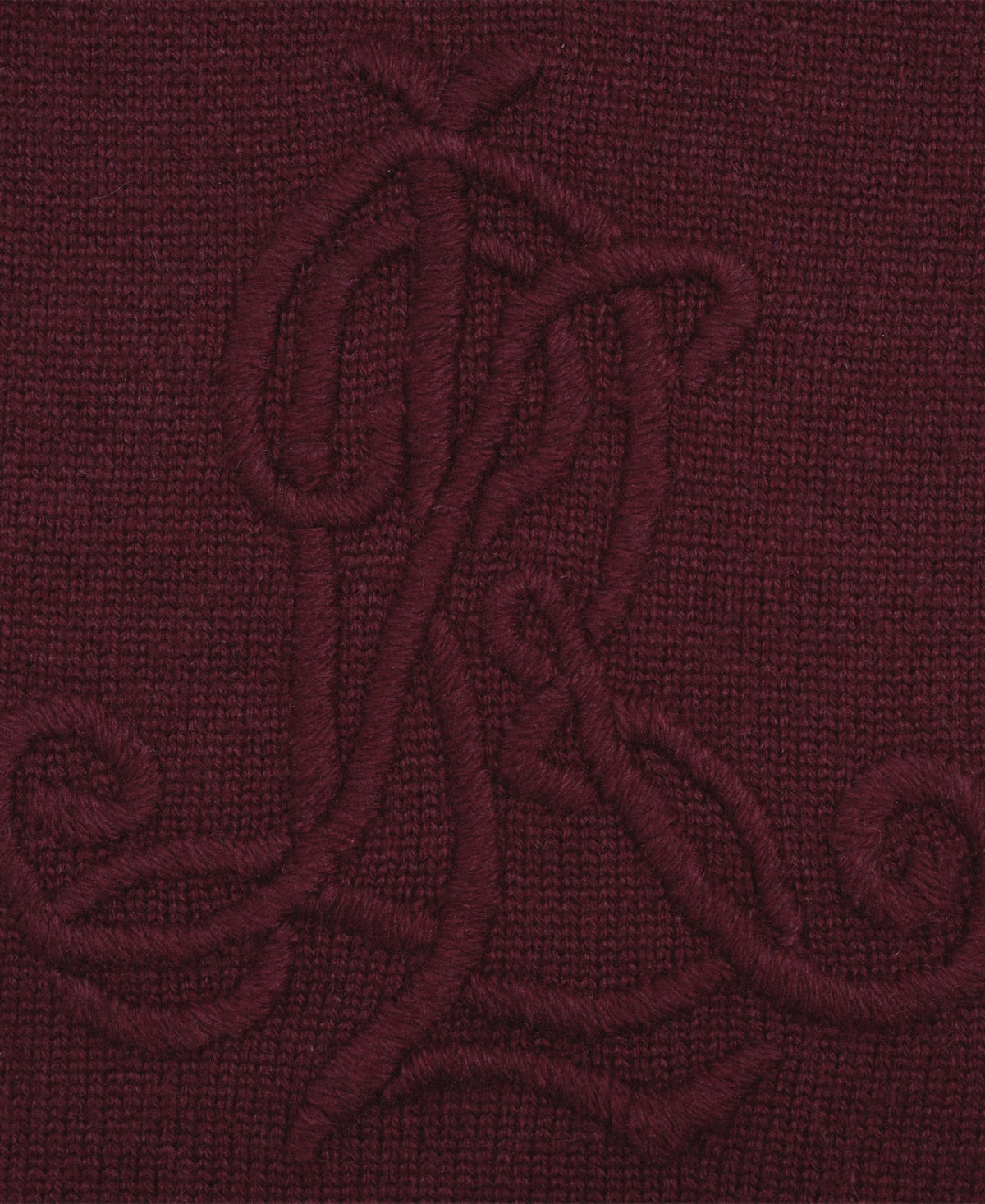 Lauren Ralph Embroidered Logo Scarf