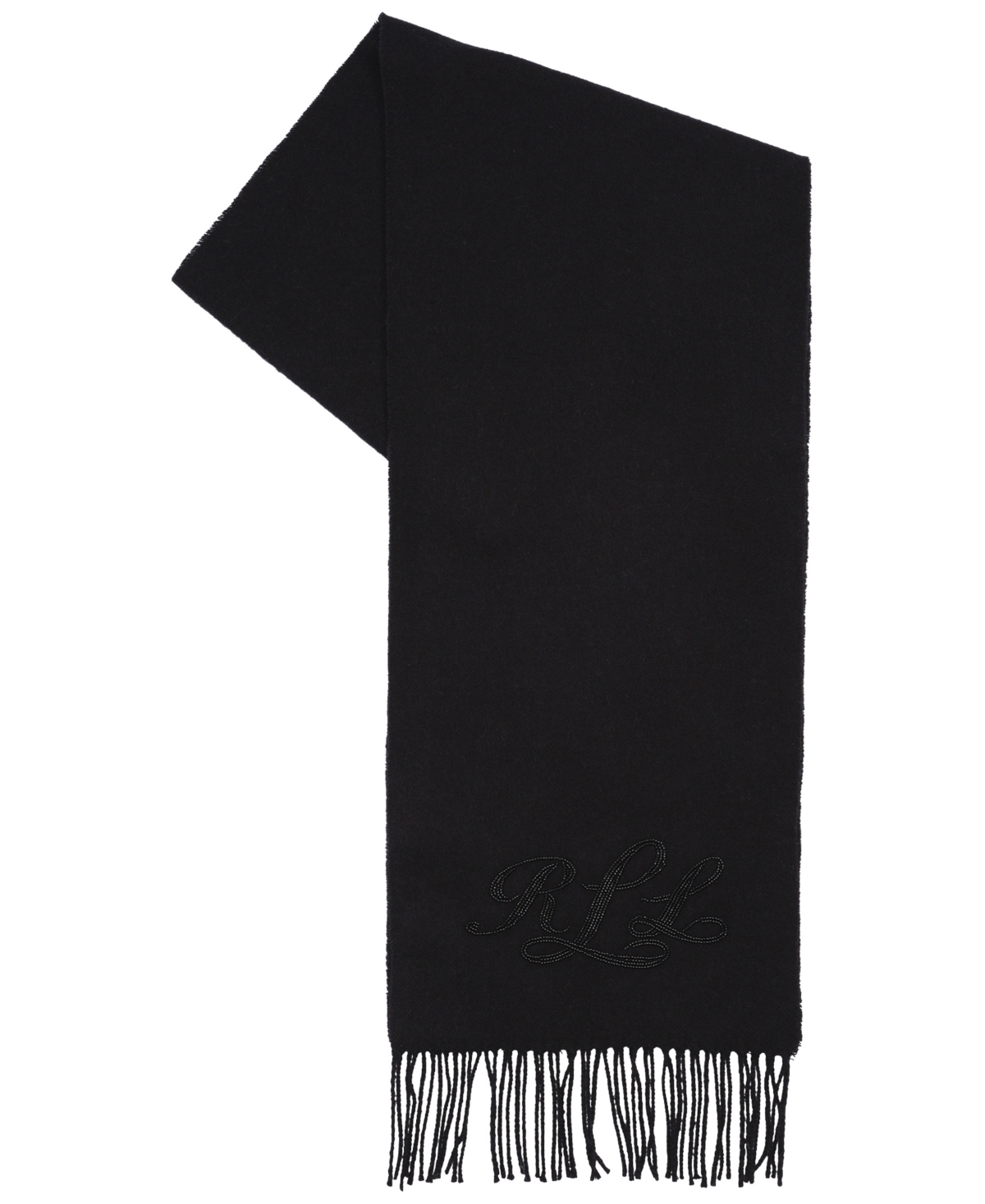Lauren Ralph Beaded Logo Scarf
