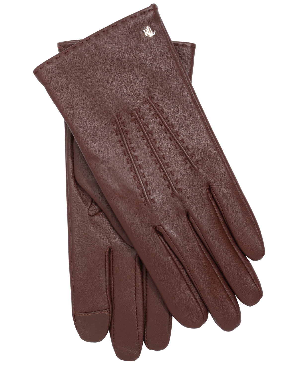Lauren Ralph Pick Stitch Leather Touch Glove