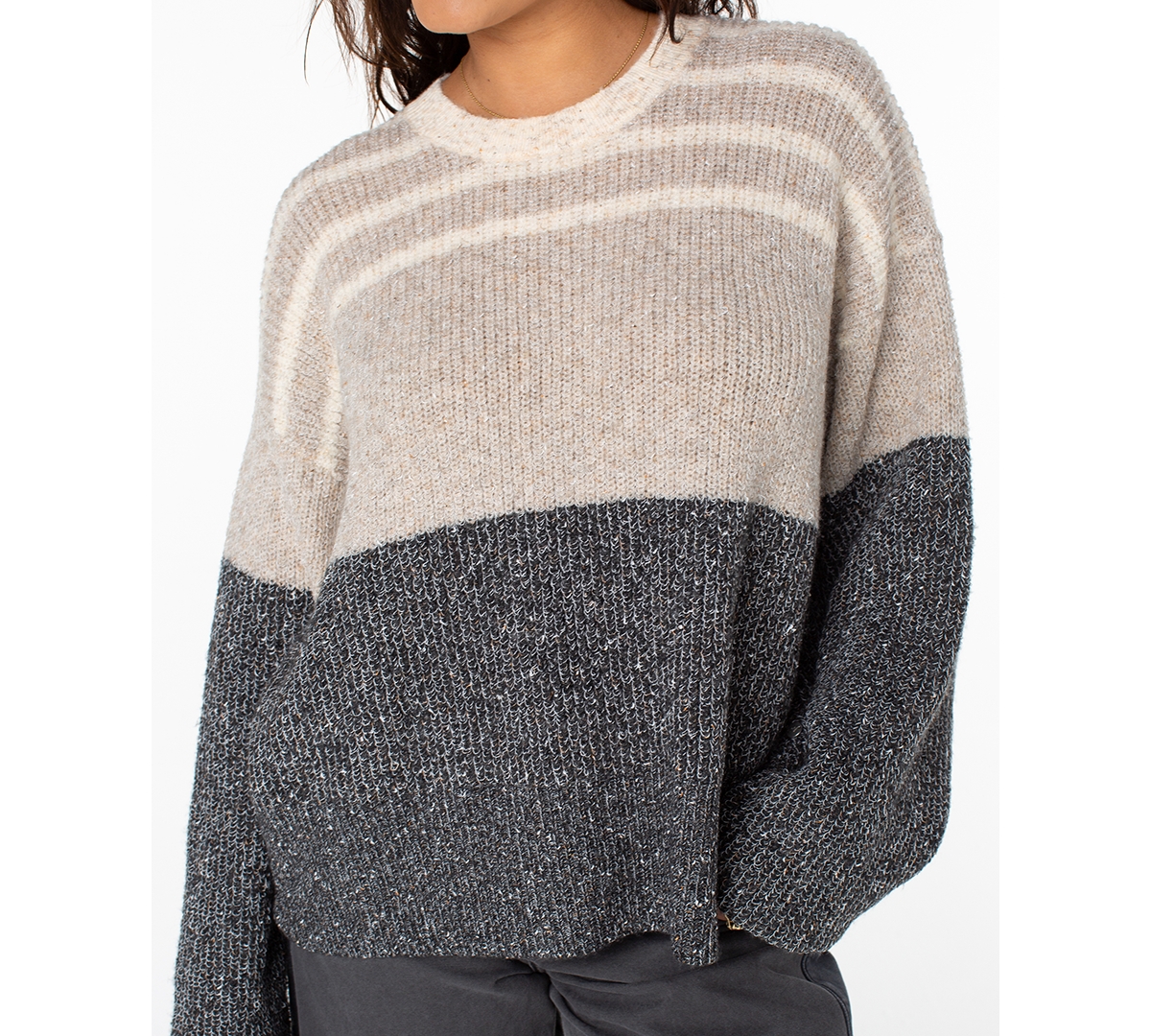 Roxy Women's Prep Long-sleeve Sweater In Multi