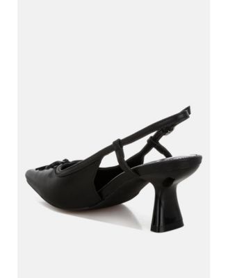Womens Danvers Kitten Heel Pointy Slingbacks