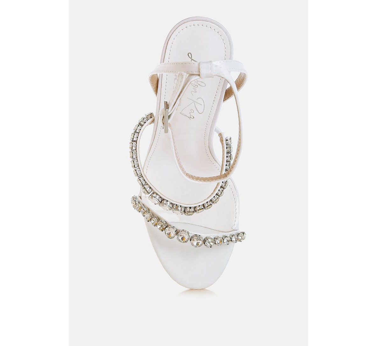 Aragon Diamante Embellished Fantasy Heel Sandals