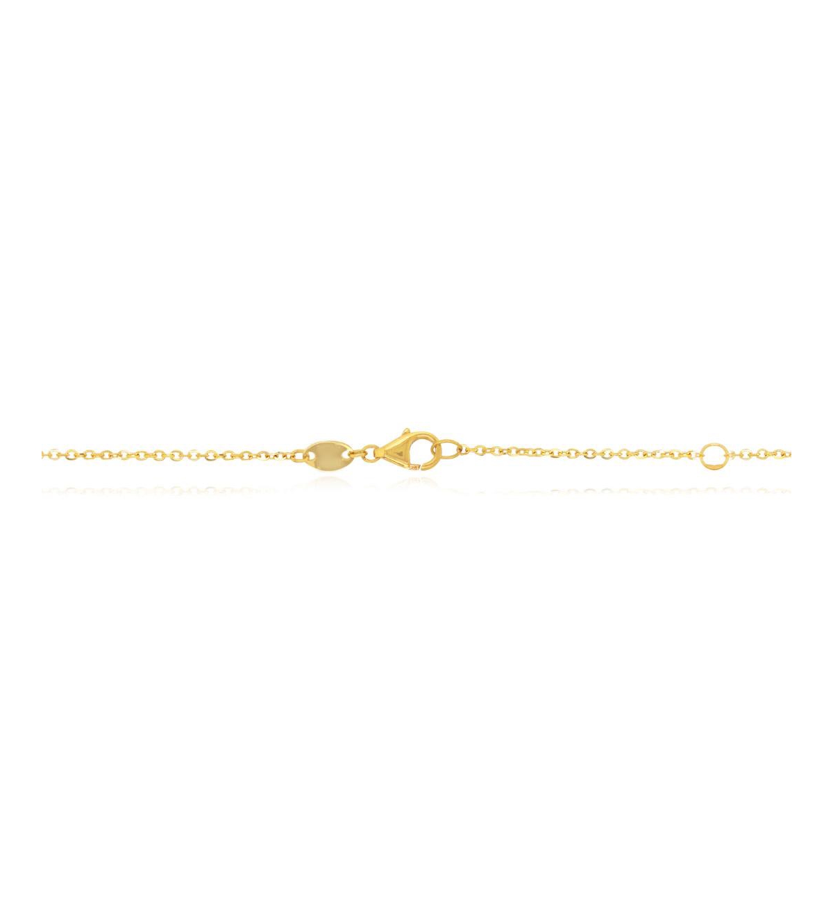 The Lovery Onyx Bubble Chain Necklace 14K Gold
