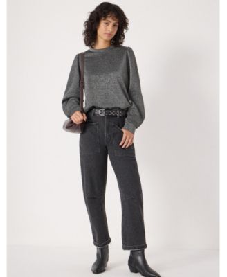 Women's Emily Sparkle Puff Sleeve Jersey Top