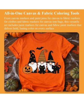 24 Colors Paint Pens Acrylic Markers, Dual-Tip Acrylic Paint Pens for Halloween Decorations, Wood, Glass and Crafts & Art Supplies