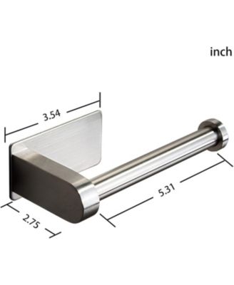 Self-Adhesive No-Drill Stainless Steel Bathroom Toilet Paper Holder
