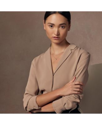 Sterling Silver Elayna Two Pre-Layered Opal Set Necklace – Delicate Statement, Sun-Kissed Style