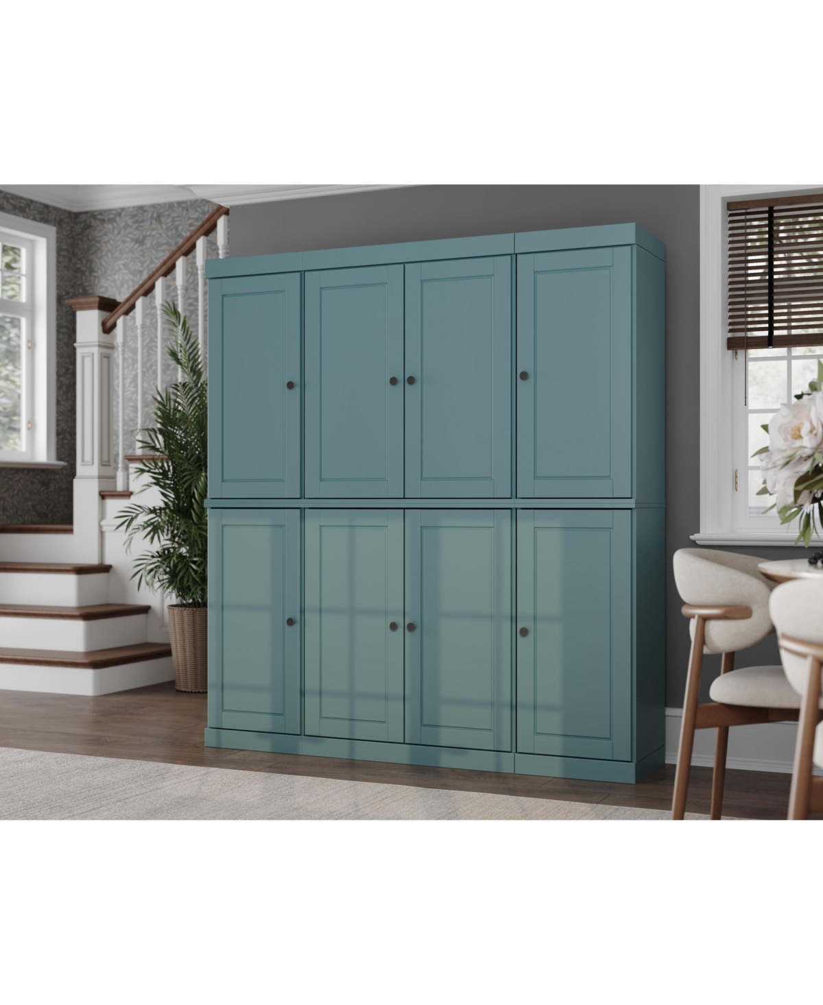 Palace Imports 100% Solid Wood 65" Pantry Cabinet with Raised Panel Doors, 2-Drawers & Adjustable Shelves