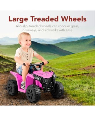 6V Kids Ride-On 4-Wheeler Quad ATV Car w/ 1.8mph Max Speed, Treaded Tires