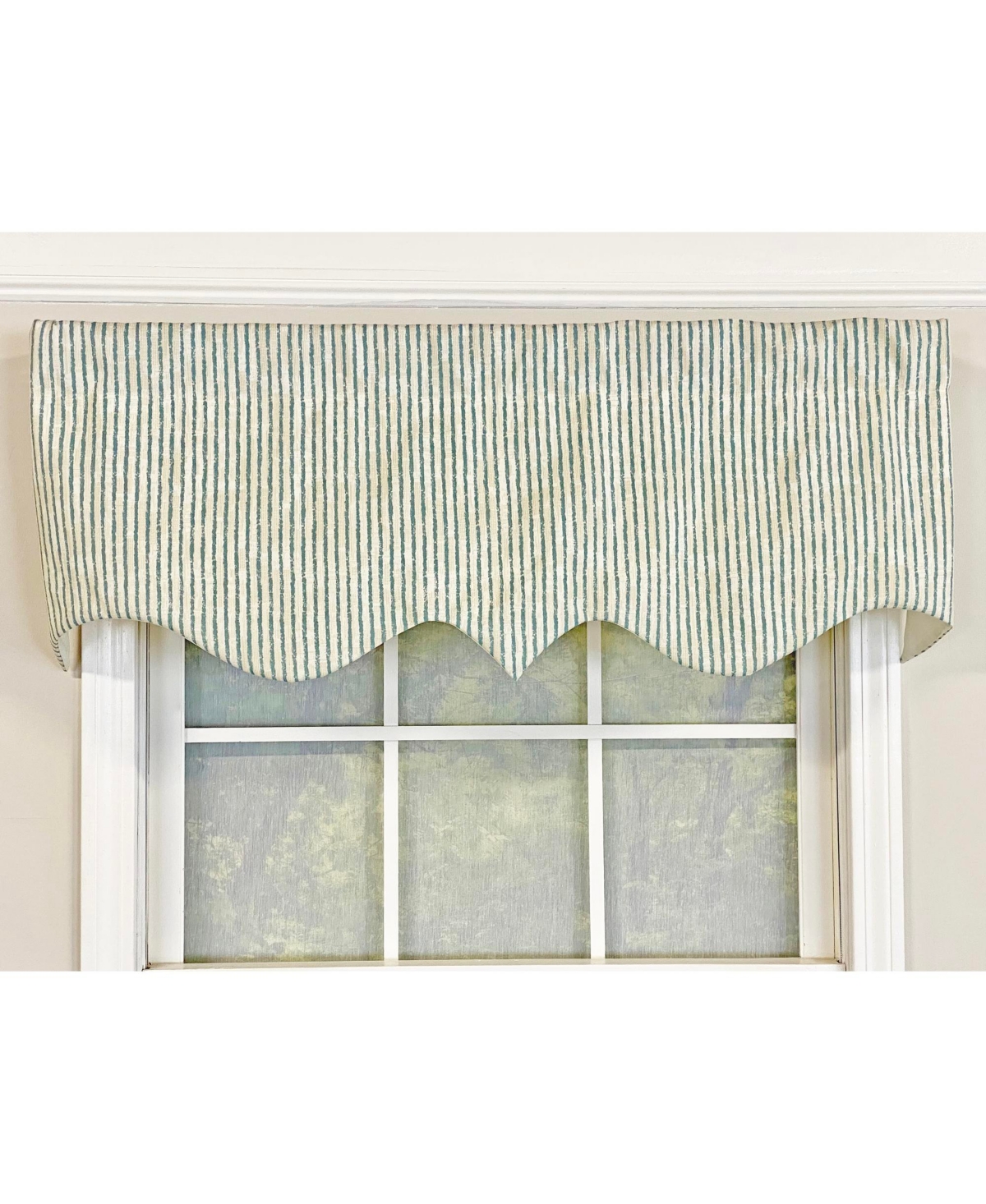 Rlf Home Duval Regal Valance Black. 3" Rod Pocket 50"W x 17"L