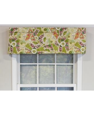Selene Tailored 100% Cotton with Fully Lined 3" Rod Pocket Valnance for Windows 50" x 14" Multi