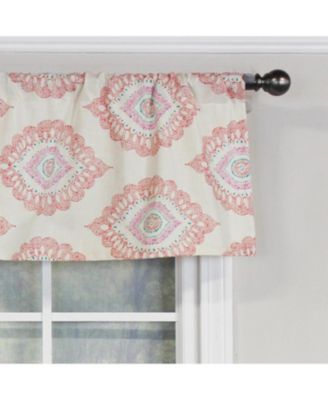 Exquisite Tailored 100% Cotton with Fully Lined 3" Rod Pocket Valnance for Windows 50" x 14" Scarlet