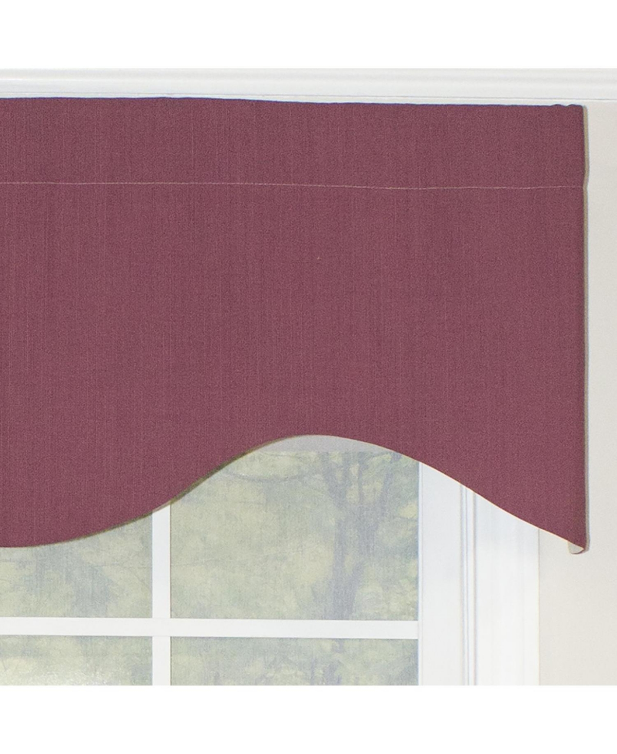 Rlf Home Classic Cornice 100% Cotton with Fully Lined 3" Rod Pocket Valnance for Windows 50" x 17" Lavender