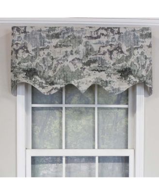Horizon Elevate Living Space Regal Elegant Valance Premium Window Treatment 3" Rod Pocket 50" x 17" Smoke Gray