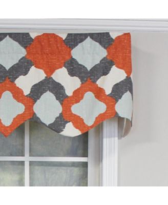 Twinkle Regal 100% Cotton with Fully Lined 3" Rod Pocket Valnance for Windows 50" x 17" Multi