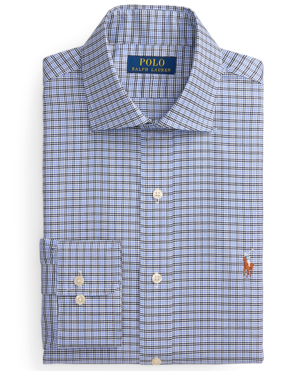 Polo Ralph Lauren Men's Checkered Oxford Classic Fit Dress Shirt