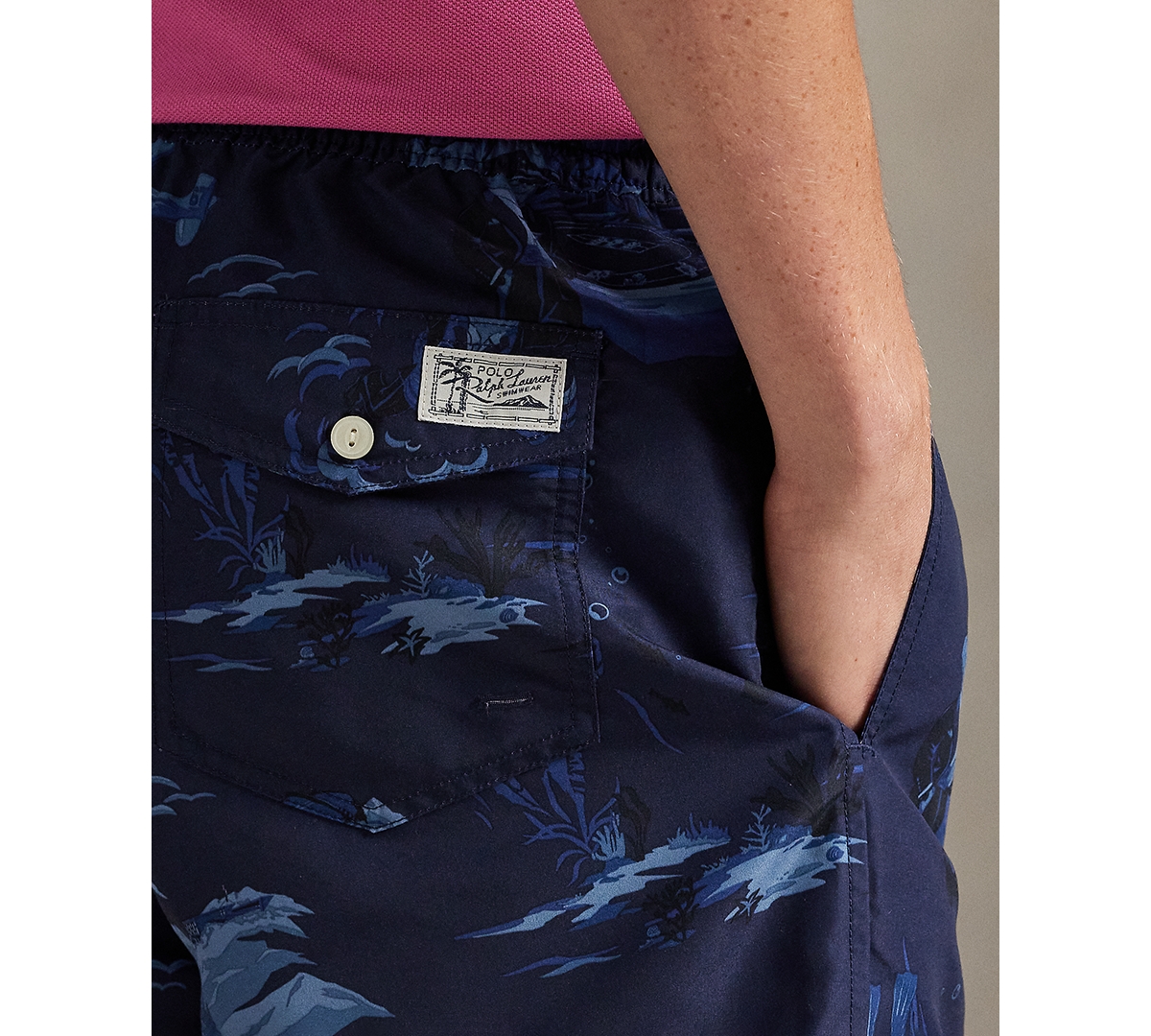 Polo Ralph Lauren Men's Classic-Fit Traveler Swim Trunks