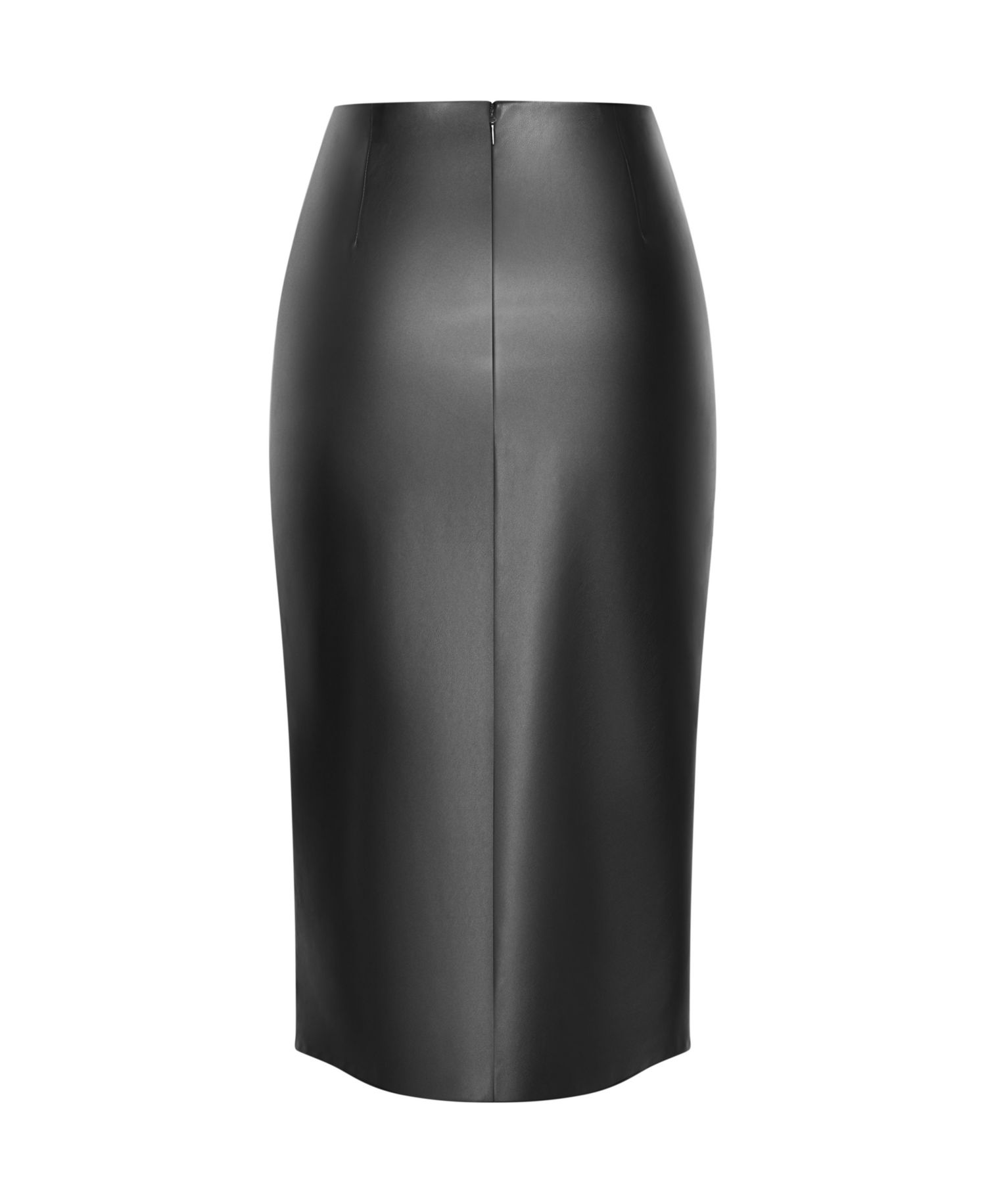 Plus Size Petra Faux Leather Midi Skirt
