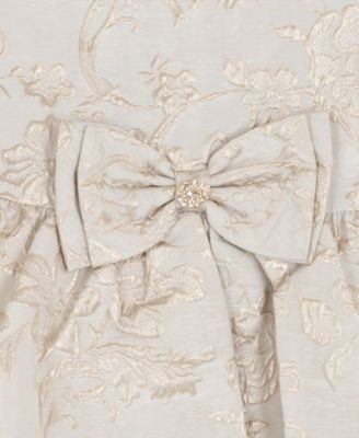 Girls' 7-16 Lurex Jacquard Sleeveless High-Low Dress