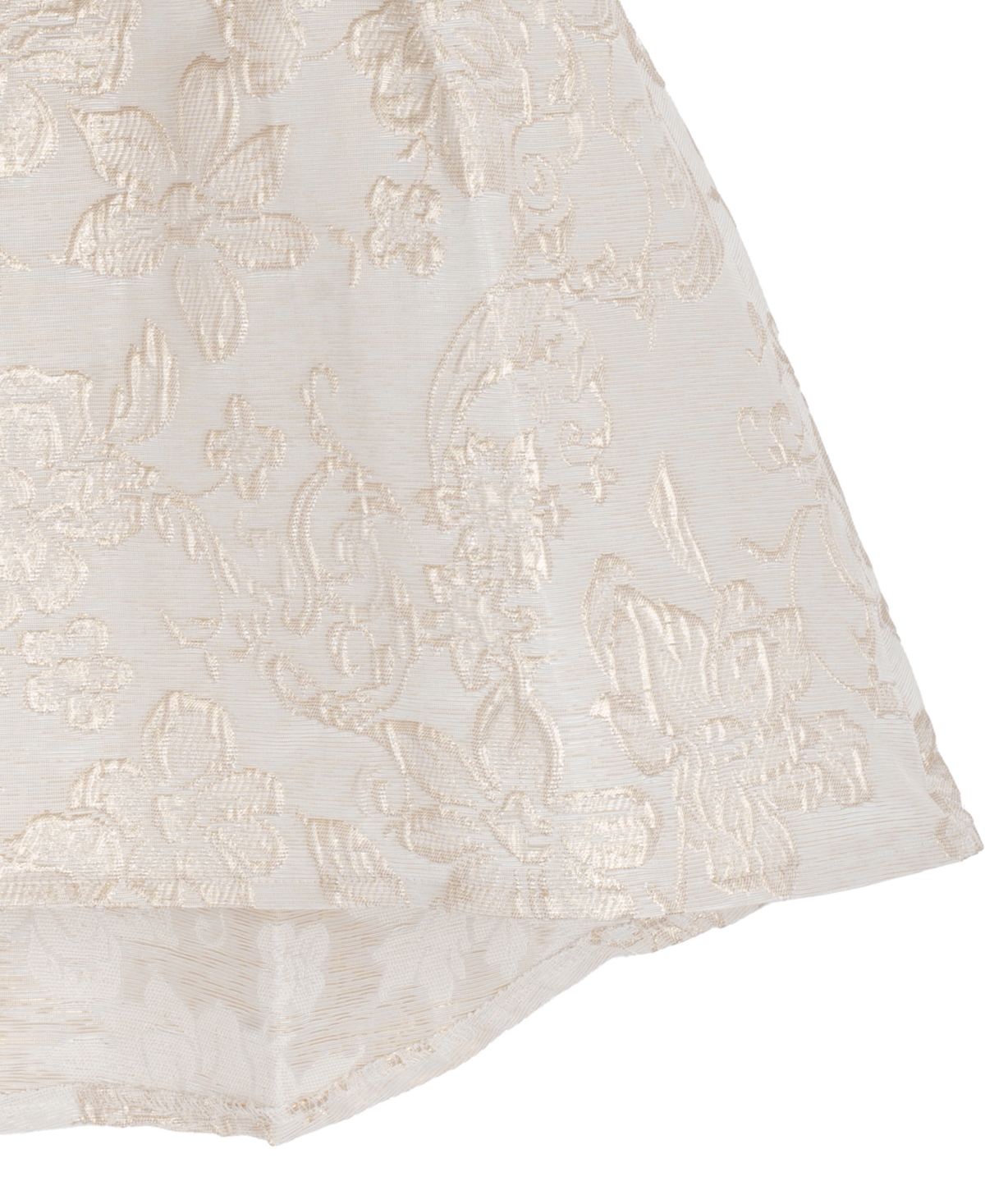 Rare Editions Girls 2T-6X Round Neck Shimmery Bow Detail Dress