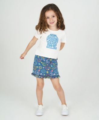 Girls' 4T-6X T-Shirt, Skirt, and Jacket, 3-Piece Set