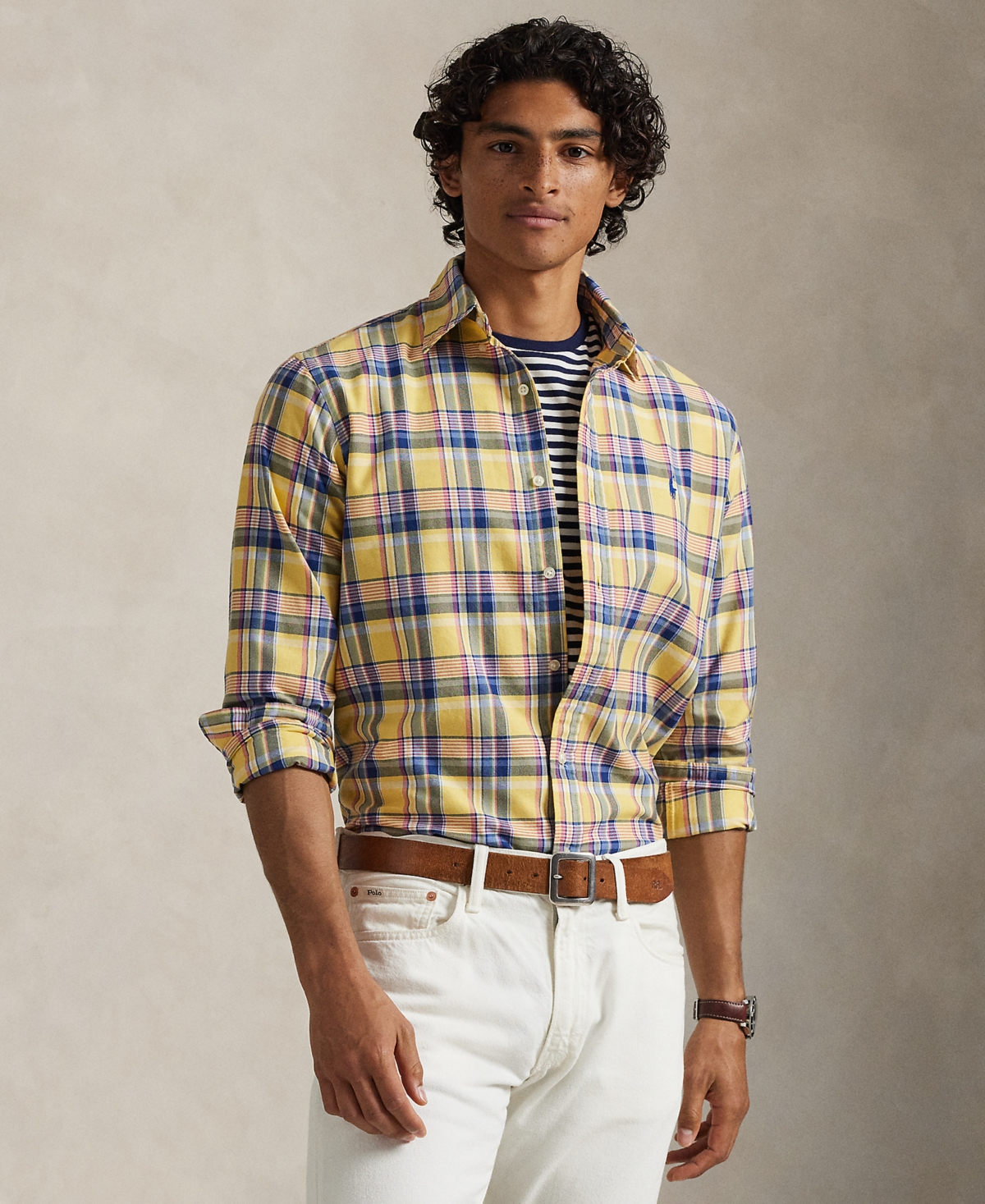 Polo Ralph Lauren Men's Classic Fit Long Sleeve Oxford Shirt In Multi