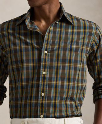 Men's Classic-Fit Plaid Performance Shirt
