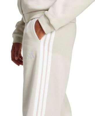 Women's Essentials 3-Stripes Fleece Slim Pants