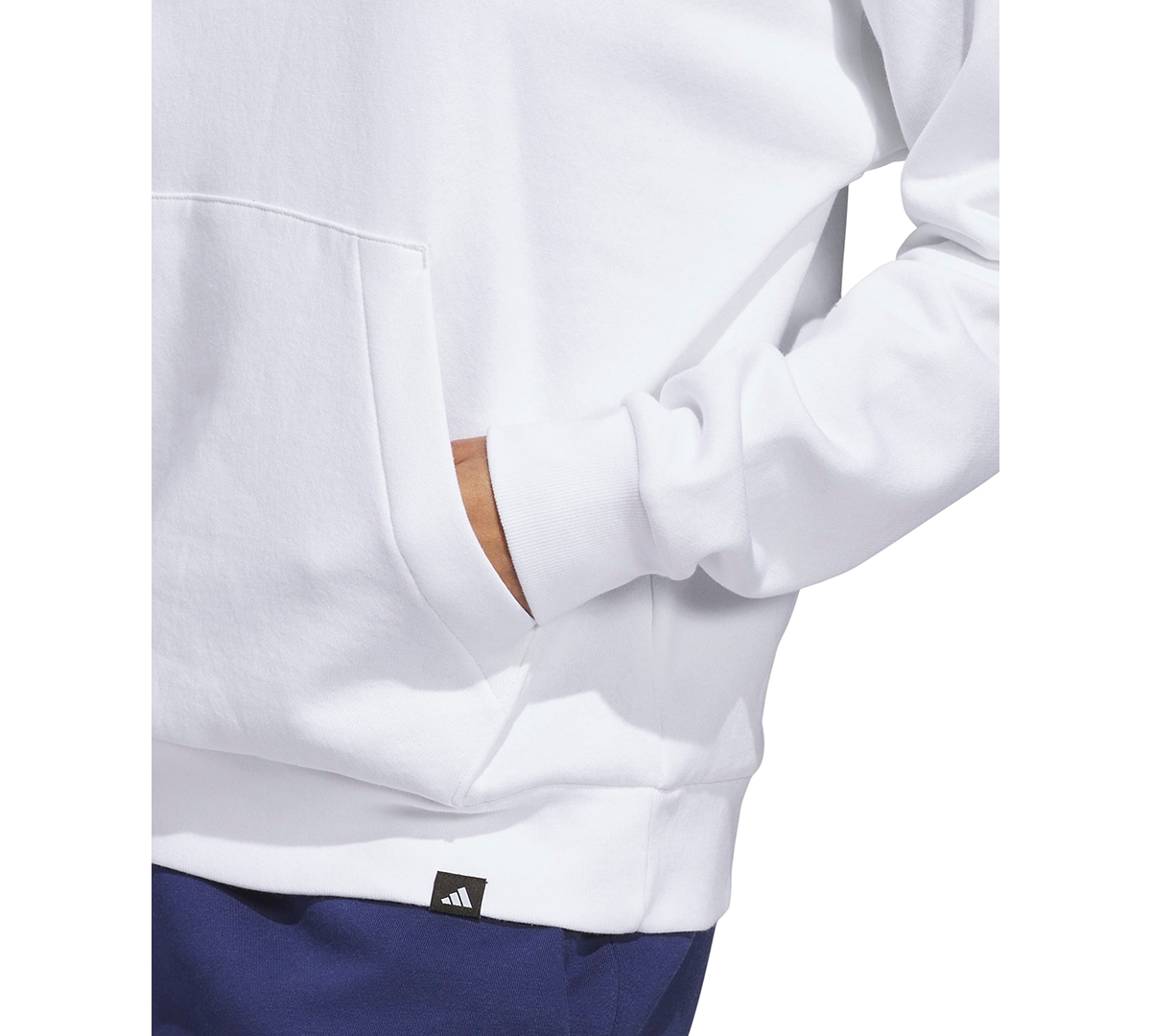 Adidas Originals Women's Wordmark Graphic Hooded Sweatshirt In White