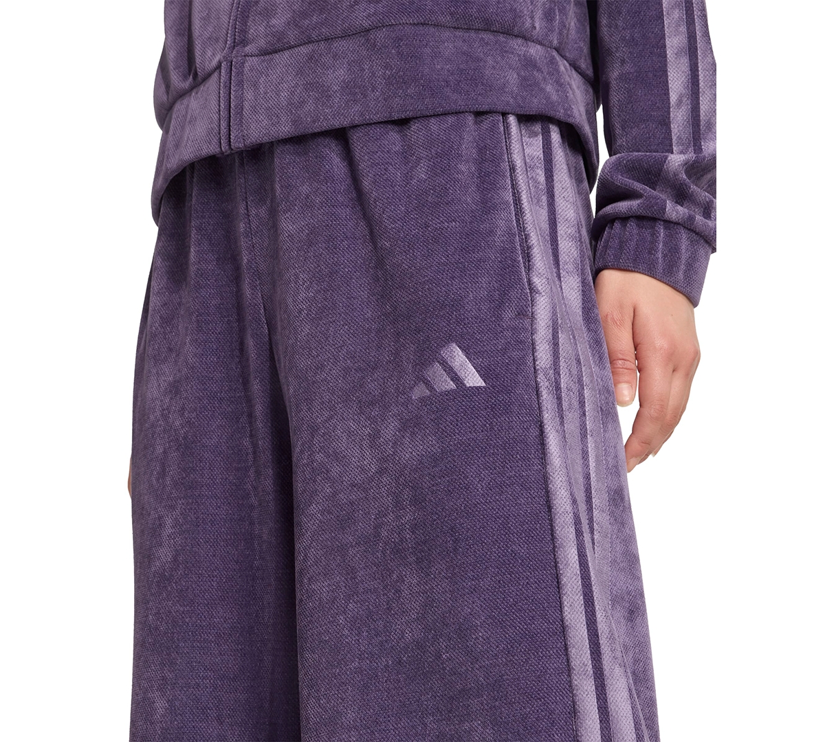 Adidas Originals Women's House Of Tiro Open-hem Pants In Purple